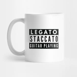 Legato Staccato Guitar Playing Mug